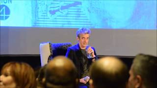 Peter Capaldi Hilariously Chokes On Water quotNearly regenerated therequot  Doctor Who [upl. by Corel407]