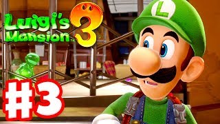 Luigis Mansion 3  Gameplay Walkthrough Part 3  Luigi amp Gooigi 3F Hotel Shops Nintendo Switch [upl. by Hardden188]