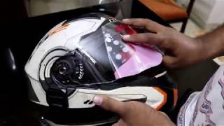 How to change helmet visor  LS2 helmet [upl. by Ahsinotna763]