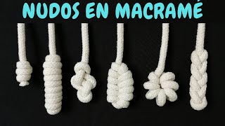 6 nuevos NUDOS en MACRAMÉ paso a paso  6 New Macrame Knots [upl. by Esahc307]