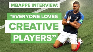 Kylian Mbappé Everyone loves creative players  Mbappé interview [upl. by Irrabaj]