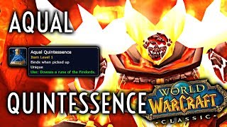 WoW Classic Guide  Dousing the Runes of the Firelord  Aqual Quintessence [upl. by Nairad986]