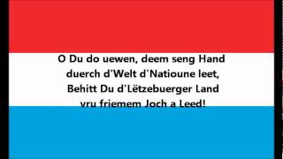 Hymne national du Luxembourg [upl. by Fabria2]