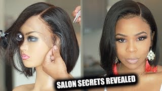 SALON SECRETS REVEALED Lace Frontal Wig for beginners  My First wig [upl. by Ias]