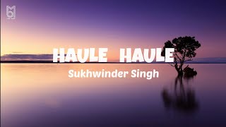 HAULE HAULE Lyrics  Sukhwinder Singh  SRK  Anushka Sharma SukhwinderSinghOfficial [upl. by Daraj]