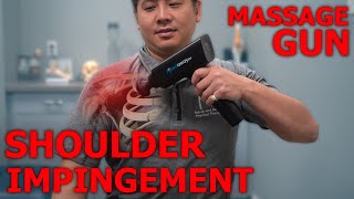 How To Use A Massage Gun For SHOULDER PAIN  Physical Therapist Teaches [upl. by Eralc]