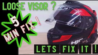 Loose Helmet Visor Fix  For Any Helmet [upl. by Hoisch]