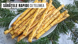 Cea mai rapidă rețetă de sărățele cu telemea și smântână Crocante și delicioase  Bucate Aromate [upl. by Riannon]