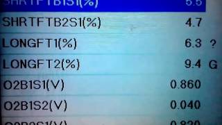 how to read 02 sensors short and long term fuel trims [upl. by Mera737]