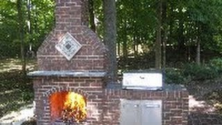 How to Build a Brick Fireplace  DIY  Part 4 of 5 [upl. by Atinel]