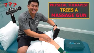 Do Massage Guns Really Help  Physical Therapist Reviews Achedaway Massage Gun [upl. by Tierell]