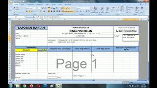 Cara Membuat Laporan Harian Proyek Gratis File Sofcopy nYa Excel [upl. by Irabaj]