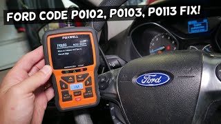 FORD ENGINE LIGHT ON FIX CODE P0102 P0103 P0113 Easy fix [upl. by Hedveh766]