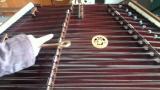 Tuning Tip on hammered dulcimer [upl. by Rramed303]