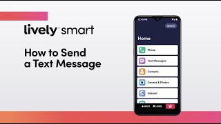 How to Send a Text Message  Lively Smart [upl. by Sirak]