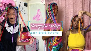 How to Do Yarn Braids Box Braiding with Yarn [upl. by Soracco939]