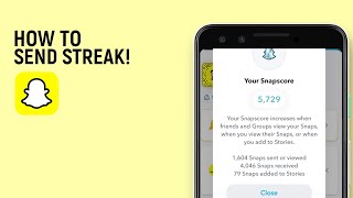 How to send streak in snapchat in android easy [upl. by Hen]