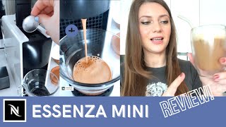 I bought a NESPRESSO Essenza Mini coffee machine 🤍 REVIEW  2022 [upl. by Kcirdlek]