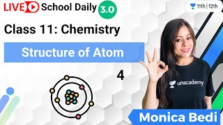 Class 11  Structure of Atom  Lecture4  Unacademy Class 11amp12  Monica Bedi [upl. by Celinda]