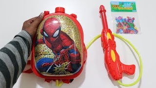 Best Holi Pichkari Gun  Spiderman Holi Water Gun  Chatpat toy tv [upl. by Helman]