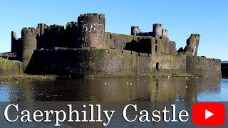 The Biggest Castle in Wales  Caerphilly Castle [upl. by Rolfston]