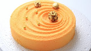 Муссовый апельсиновый торт покрытый велюром  Mousse Orange Cake [upl. by Doley]