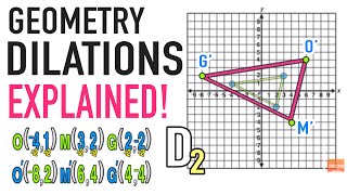 Dilations Geometry Transformations Explained [upl. by Skardol]