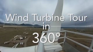 Wind Turbine Tour in 360° [upl. by Yntirb]