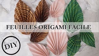 DIY  Feuilles origami Facile [upl. by Macknair]