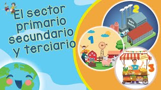 El Sector Primario Secundario y Terciario Videos Educativos para Niños [upl. by Swords]