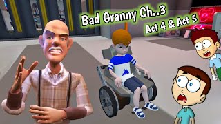 Bad Granny Chapter 3  Act 4 and Act 5 Final Ending  Shiva and Kanzo Gameplay [upl. by Dibrin]