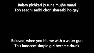 Balam Pichkari Lyrics  Meaning [upl. by Nicks]