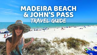 Best Florida Beaches  MADEIRA BEACH  Madeira Beach amp Johns Pass Village amp Boardwalk Travel Guide [upl. by Raleigh]