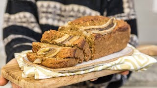 FLUFFY VEGAN BANANA BREAD  Easy Recipe [upl. by Alcus931]