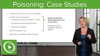 Poisoning Case Studies – Emergency Medicine  Lecturio [upl. by Akemrej]