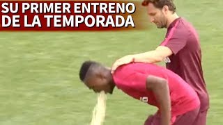 Vomita en el primer entrenamiento del Atlético  Diario AS [upl. by Lucey]