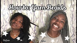 How To Do Yarn Braids  Affordable Hairstyle [upl. by Ebby160]