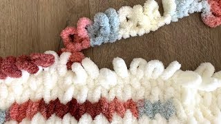 How to Make a Loop Yarn Blanket [upl. by Casavant]