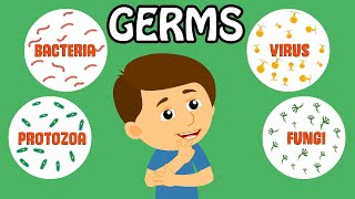 Germs for kids  What are Germs  How do germs spread  How do we see germs [upl. by Rimahs]