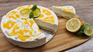 Citromos sajttorta sütés nélkül Angol citromkrémmel Lemon curdTTkonyhája [upl. by Brocklin]