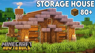 Minecraft How to Build a Storage House [upl. by Ayot429]