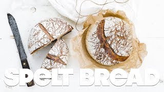 Spelt Flour Bread Recipe Using a Levain Starter [upl. by Munster61]