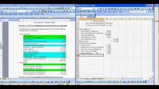 Cost of Goods Manufactured and Income Statement Samplemp4 [upl. by Hewes649]