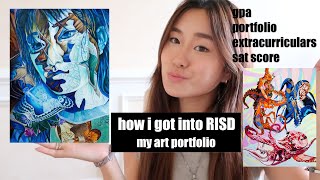 ACCEPTED RISD ART PORTFOLIO how i got into RISD [upl. by Zahc]