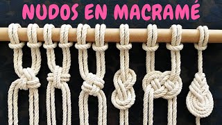 6 nuevos NUDOS en MACRAMÉ paso a paso  6 New Macrame Knots [upl. by Noiraa832]