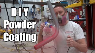 DIY Powder Coating  How to  Eastwood Co Kit Try Out [upl. by Farnham]