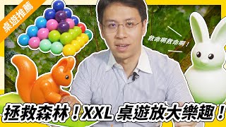 桌遊推薦│拯救數感世界大作戰，XXL巨大化桌遊盤點推薦！跳跳小兔、推推松鼠、IQ變形大挑戰！ [upl. by Nodarse]