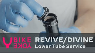 BikeYoke REVIVEDIVINE  lower tube service [upl. by Etz585]