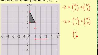 Clip 181 Enlargement by a Negative Scale Factor [upl. by Dunson702]