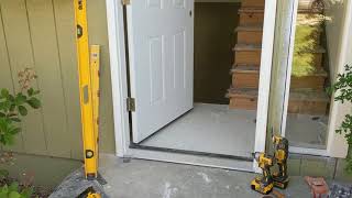 Jeld Wen Front Door Installation  Really crappy products and craftsmanship PART 1 [upl. by Zolner]